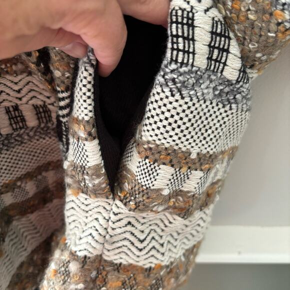 Chico's Elenore Textured Open Front Cardigan 3/4 Sleeves Neutral Artisanal - Picture 7 of 9